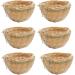 FLAMEER 6pcs Bamboo Wicker Woven Canary Nest Pans Small Bird Nest Boxes Cage Hanging - Buy Online on GoSupps.com