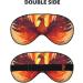 Phoenix Print Sleep Eye Mask - Soft Eye Cover for Travel & Naps | Comfortable Eyeshade for Men & Women - Black - Buy Online on GoSupps.com