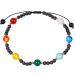 7 Chakra Lava Stone Ankle Bracelets for Women Essential Oil Diffuser Beach Foot Meditation Yoga Crystals and Gemstones Gifts
