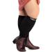Zeta Wear Compression Stockings for Thick Calves - Comfortable Short Length Calf Cover with Large Cuffs | 4XL Black - Buy Online on GoSupps.com