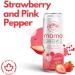 MAMASHRUB Organic Strawberry & Pink Peppercorn Sparkling Drink with Apple Cider Vinegar 12 x 330mL Cans 100% Natural Organic Non-Alcoholic Made in Canada - Buy Online on GoSupps.com