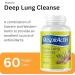 Deep Lung Cleanse 60 Veggie Caps - Herbal Respiratory Supplements for Clearer Breathing - Buy Online on GoSupps.com