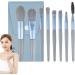 Makeup Brushes Eye Makeup Brush Set - 8 Professional Eyeshadow Eyebrow Blending Eyeliner Brushes for Powder Makeup blue + bag - Buy Online on GoSupps.com