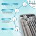 Koheel 8-Piece Dental Tools Set - Metal Case Plaque Removal & Oral Hygiene Essentials - Buy Online on GoSupps.com