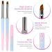 Sliverdew Nail Art Clean Up Brush Set - 2Pcs Round&Angled Professional Brushes for Nail Art Design and Fingernail Cleaning - Buy Online on GoSupps.com