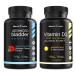 MaxX Labs Advanced Bladder Control Supplements for Women & Men 60Ct + Vitamin D3 K2 3000 IU with Vitamin K as MK-7 from Natto Support Healthy Bones Teeth Heart & Immune Function 90Ct