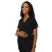 Med Couture Women's Maternity V-Neck Scrub Top Medium Black