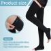 Medical Compression Stockings for Post-Op & Delivery | 23-32 mmHG Support for Varicose Veins & Edema | Unisex Black XXL - Buy Online on GoSupps.com
