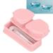 Portable Dustproof Contact Lens Container Set with Tweezers Outdoor & Office Use (Pink) - Buy Online on GoSupps.com