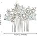 TAIOSNADJ Crystal Bridal Hair Comb Handmade Hair Accessories Wedding Rhinestone Hair Side Comb for Bride Wedding Prom Flower Girl Headpieces - Buy Online on GoSupps.com