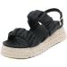 XTZYGLFD Women's Platform Sandals - Summer T-Buckle Beach Casual Slippers - Black Size 5 UK - Buy Online on GoSupps.com