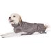 Lills Dog Bathrobe - 100% Organic Cotton in Stone Grey | XS Size (45 cm Back Length) - Perfect for International Shipping - Buy Online on GoSupps.com