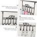 WHAMVOX College Essentials 7 Door Hook s Robe Hanger Stainless Steel Hangers Storage Racks Shelf Office No Punching 42X22CM Black - Buy Online on GoSupps.com