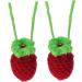 Alipis 2pcs Fruit Drawstring Vegetable Bags Strawberry Woolen Bag Egg Bag Shopping Hanging Net One Shoulder - Buy Online on GoSupps.com