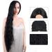 FORCUTEU 38 Long Black Curly Wig for Women - Soft & Fluffy Super Long Water Wavy Wig (Black) - Buy Online on GoSupps.com
