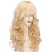 Fengq 60cm long wigs blonde long corrugated wigs with pony of course synthetic wavy wavy wigs for daily party heat -resistant synthetics for women cosplay party halloween gold