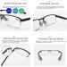 Men's Classic Reading Glasses | Ultra-Light Semicircular Metal Frame | Photochrome Multifocal Sunglasses | Comfort Readers Schwarz +1.5 for Indoor & Outdoor Use - Buy Online on GoSupps.com