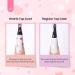 Buy Beetles Gel Polish 15ML - Clear Pink Top Coat with Heart Gift for Mom | Soak Off UV No Wipe Glitter Gel for Sparkling Nails - Buy Online on GoSupps.com