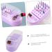 minkissy Box Drills Cleaning Brush Nail Art Salon Goods Manicure Polishing Heads Organizer Nail Drill Holder Drill Bit Holder Nail Drill Bits Container Purple Tool Holder Ceramics Plastic - Buy Online on GoSupps.com