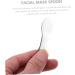 Gogogmee Stainless Steel Spoon Skin Caring Tool Facial Scoop Makeup Pick Spoons Cream Scoops Beauty Spatulas Facial Spoon Facial Cream Spoons Makeup Supply 6.5x2x0.2cm Silver - Buy Online on GoSupps.com