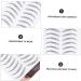 VINTORKY Eyebrow Sticker 3 Sheets Waterproof Eyebrow Stickers Make up Kit Black Eyebrow Stickers Fake Eyebrow Stickers Post - Buy Online on GoSupps.com