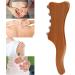 Schaffen Wooden Gua Sha Massage Stick with 5 Amethyst Points - Relieve Tiredness & Shape Your Body - Buy Online on GoSupps.com