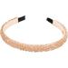 Alpenfl stern ADV150 Women's Costume Headband Glitter Beads Slim Hair Band Non-Slip for Dirndl (Champagne Brown) (Champagne-Brown) - Buy Online on GoSupps.com