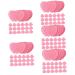POPETPOP 1000 Sheets Eyelash Cleaning Pads Lint Wipes for Nails Tumbler Sleeve Nail Wipes Removal Tool Makeup Wipes Remover Nail Gel Pads Nail Pads Pink Snails Cotton Manicure Travel