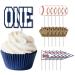 Baseball Cupcake Toppers Rookie Of The Year 1st Birthday Decorations-24PCS