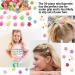 50 Pcs Mini Flower Hair Claw Clips for Girls in Colorful Box - Non-Slip Plastic Small Jaw Clips for Baby, Toddler, Kids - Buy Online on GoSupps.com