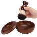Uxsiya Soap Bowl Badger Hair Shaving Brush Shaving Cream Soap Bowl Beard Cleaning Tool Kits(Hu Brush + soap Bowl)