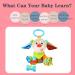 Hanging Car Seat Stroller Toy with Teether - Soft Plush Dog Design for Babies 6-12 Months | Soothing Teething Toy for 3-6 Months | Newborn Gifts for Boys and Girls - Buy Online on GoSupps.com