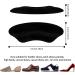 Budefull Heel Grips Liner Cushions - 4 Pairs Self-Adhesive Inserts for Loose Shoes - Prevent Heel Slip and Blister - Pale Apricot+Black - Men and Women - Buy Online on GoSupps.com