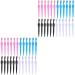 Fomiyes 48 STK eyebrow scraps Razor Razor Face hair former Tools for trimming the eyebrow eyebrow-remover kit ABS travel mini trimmer 12.5x2x0.2cmx2pcs as shown