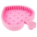 minkissy Makeup Brush Cleaning Pad Dryer Cleaner Gloves for Cleaning Makeup Foundation Brush Portable Brush Beauty Brush Cleaning Bowl Brush Cleaner Pink Foldable Makeup Pad 12x9cm Pink