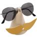 Eseico Beard Holder & PU Leather Glasses Stand Creative Desk Organizer for Home | Funny Sunglasses & Beard Stabilizer - Buy Online on GoSupps.com