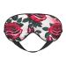 Blossoming Rose Flowers Print Double-Sided Eye Mask Soft and Light Blocking for Enhancing Sleep Quality
