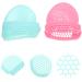 ADOCARN 8 pcs Double-Sided Face Scrubbers for Blackhead Removal and Exfoliation - Silicone Makeup Remover Pads for Deep Cleansing and Soft Skin Care - Buy Online on GoSupps.com