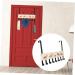 CHILDWEET Bath Toy Storage 1pc Solid Wood Door Hook Towel Hooks Jacket Hanger Bath Towel Hook Wrought Iron Hook Coat Key Hook - Buy Online on GoSupps.com