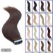 Elailite 20 Pieces Tape in Hair Extensions - Real Remy Human Hair 60cm 50g #02 Dark Brown Invisible Smooth Tape Extensions - Buy Online on GoSupps.com