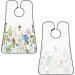Watercolor Flower Butterfly Beard Bib - Non-Stick Grooming Cloth for Men | Wildflower Hair Catcher & Salon Cape Apron | Perfect Gifts - Buy Online on GoSupps.com