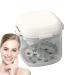 Jomewory night watchmen - hierarchical hollow container box with mirror brush - hierarchical denture shell transparent for tooth protection for trips white