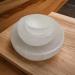 Selenite Charging Bowl - Handmade Crystal Round Plate for Energy Cleansing and Healing - 8 cm - Buy Online on GoSupps.com
