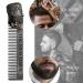 Premium Stainless Steel Pocket Comb & Brush Set for Men's Beards & Mustaches - Silver - Buy Online on GoSupps.com