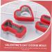 Zerodeko 6 Pcs Valentine's Day Stencils Wedding Anniversary Biscuit Cutters Baking Molds Cake Making Molds Sandwiches Fondant Baking Mould Biscuit Molds Red Stainless Steel Die Household - Buy Online on GoSupps.com