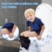 Disposable Toilet Seat Covers for Toddlers - 18 Pack Travel Potty Training Seat - Soft, Waterproof, Extra Large - Individually Wrapped - Blue Dots - Buy Online on GoSupps.com