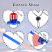 CooShou 4th of July Pet Costume Set - Uncle Sam Rabbit & American Flag Hat, Bandana for Guinea Pig, Rabbit, and Small Animals (L) - Buy Online on GoSupps.com
