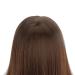 18 Inch 100% Human Hair Styling Head - Brown & Black Hairdressing Model for Long Hairstyles - Buy Online on GoSupps.com