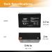 Casil Emergency Light Battery 6V 12Ah - Sealed Lead Acid AGM VRLA for Reliable Power | F2 Terminal - Buy Online on GoSupps.com