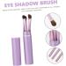 20 Pieces Eyeshadow Horsehair Makeup Brush Flat Eyeshadow Brush Gel Eyeliner Brush Blending Brush Makeup Brush for Girls Mixing Eyeshadow Brush Tool Purple - Buy Online on GoSupps.com